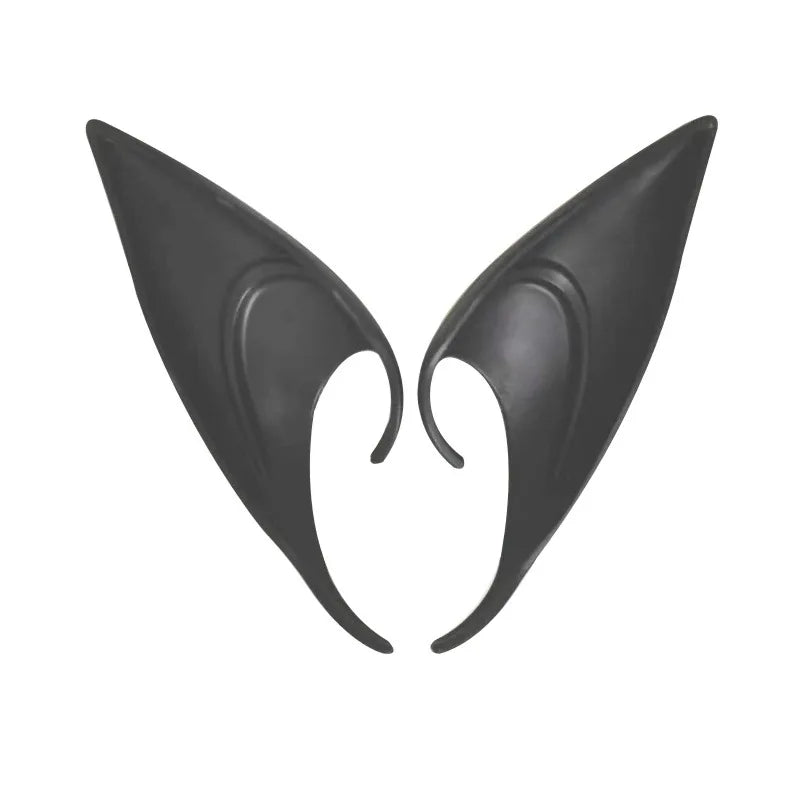 Black High Elf | Soft Latex Elf Ears