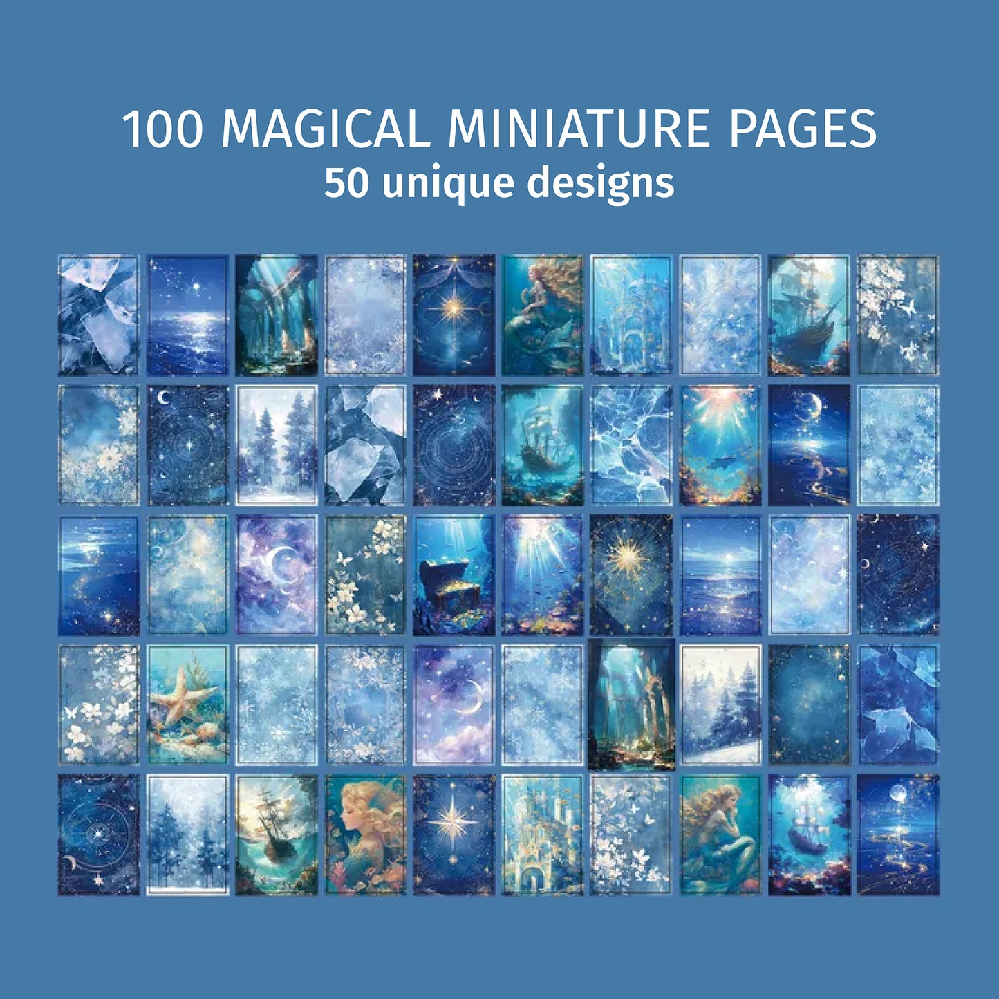 Gorgeous Blue Sea | Blue Mini Magi Book