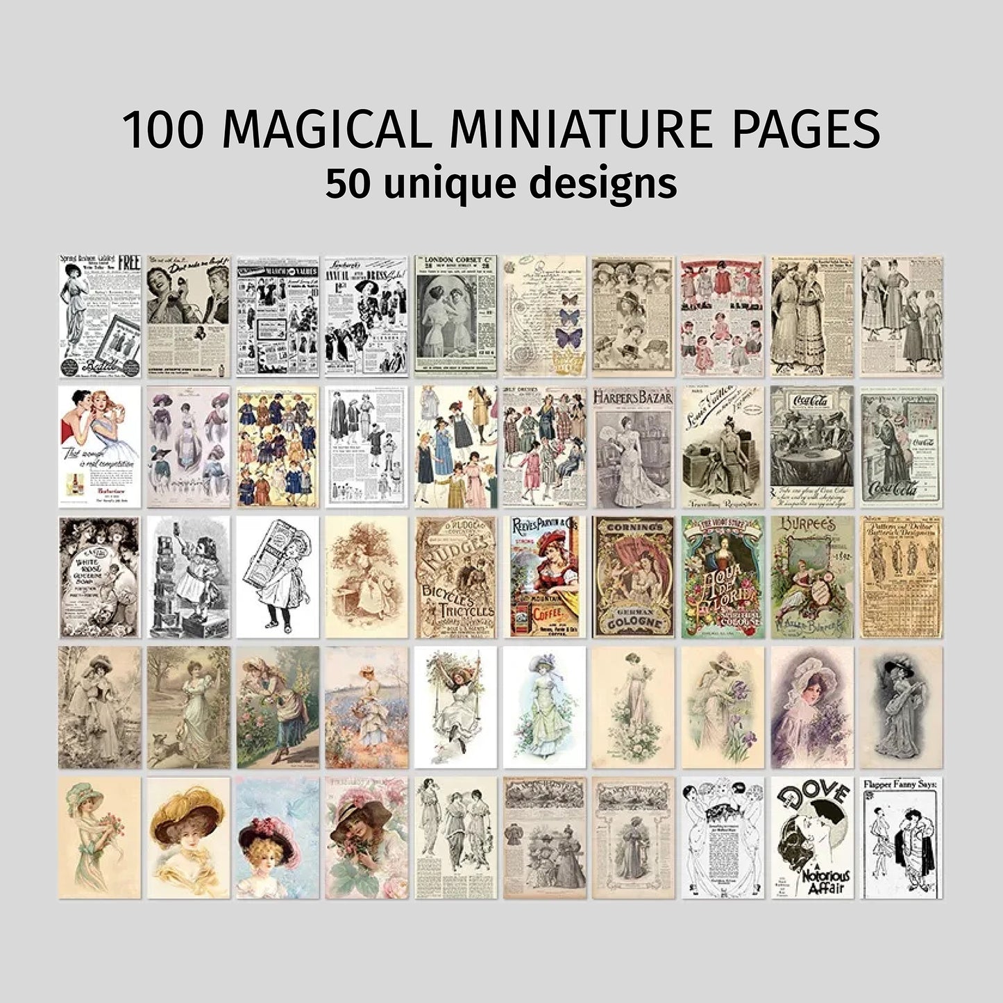 Retro Fashion | Purple Mini Magi Book