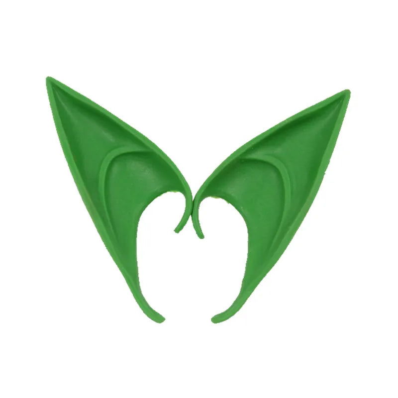 Green High Elf | Soft Latex Elf Ears