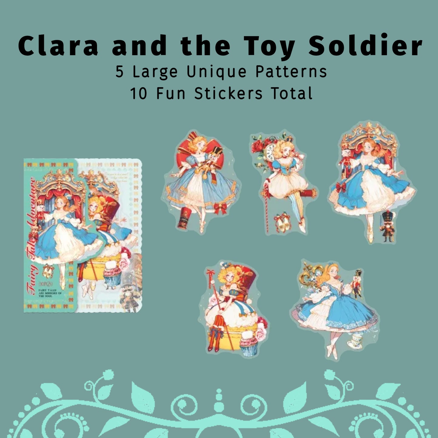Clara and the Toy Soldier | Blue Fairytale Sticker Pack