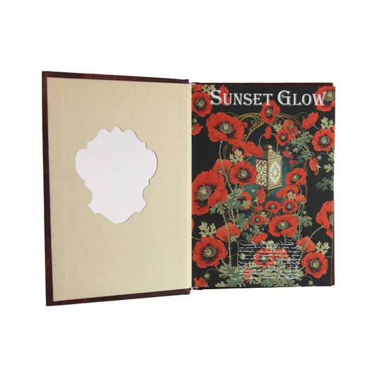 Sunset Glow | Red Ornamental Blank Journal