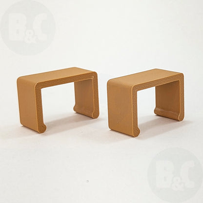 Wood Brown Body Clips