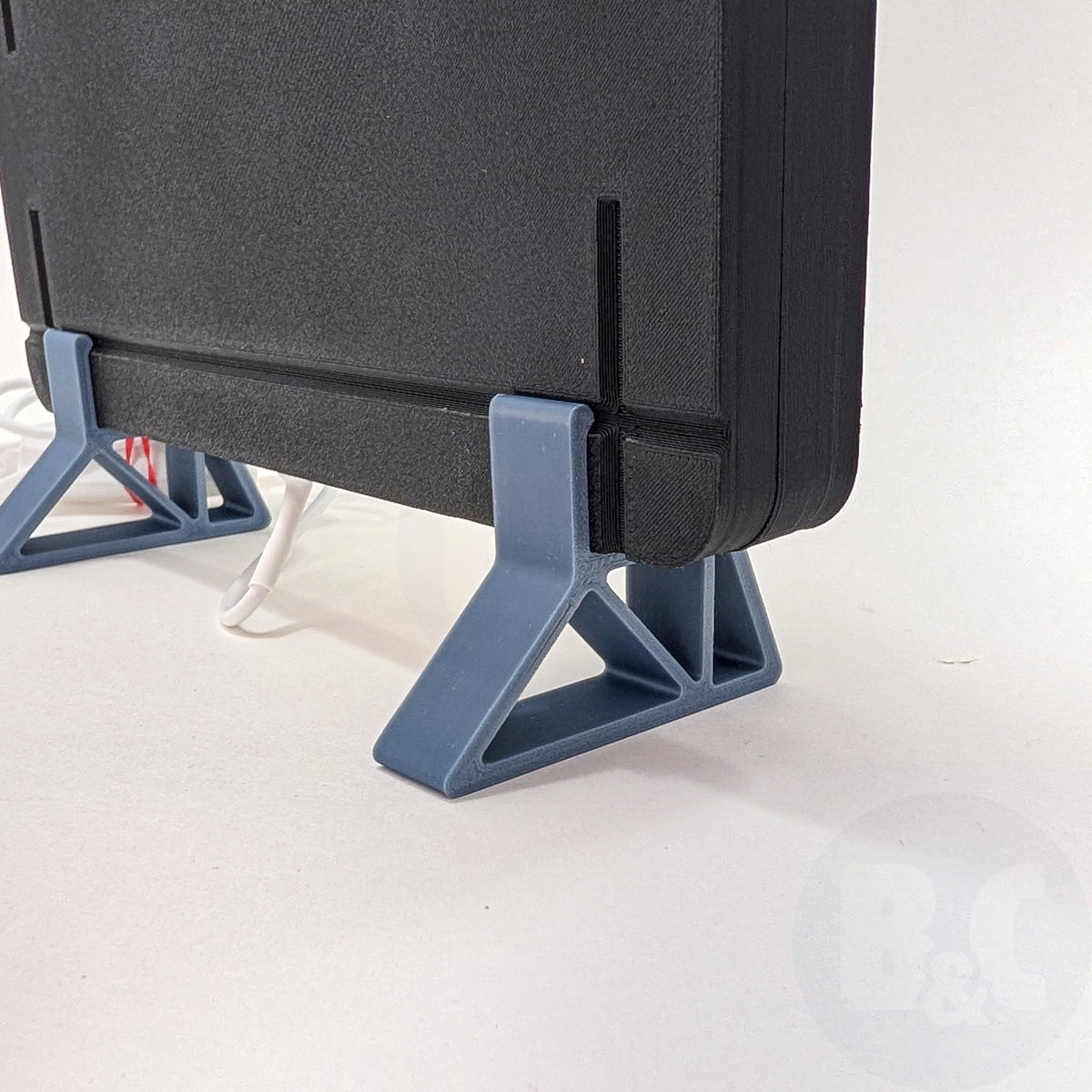 Muted Blue Frame Feet
