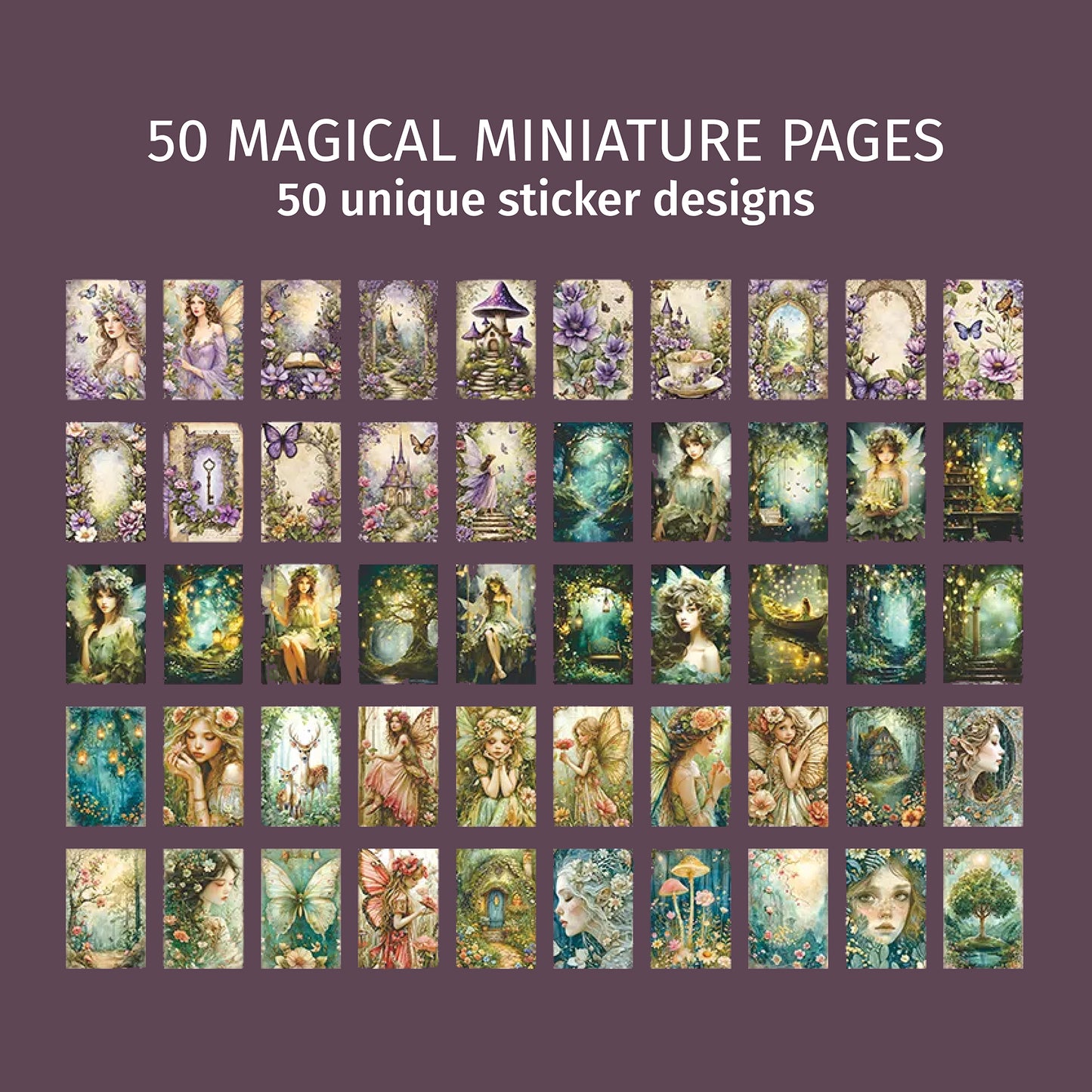 Forest Fairy | Lavender Mini Magi Sticker Book