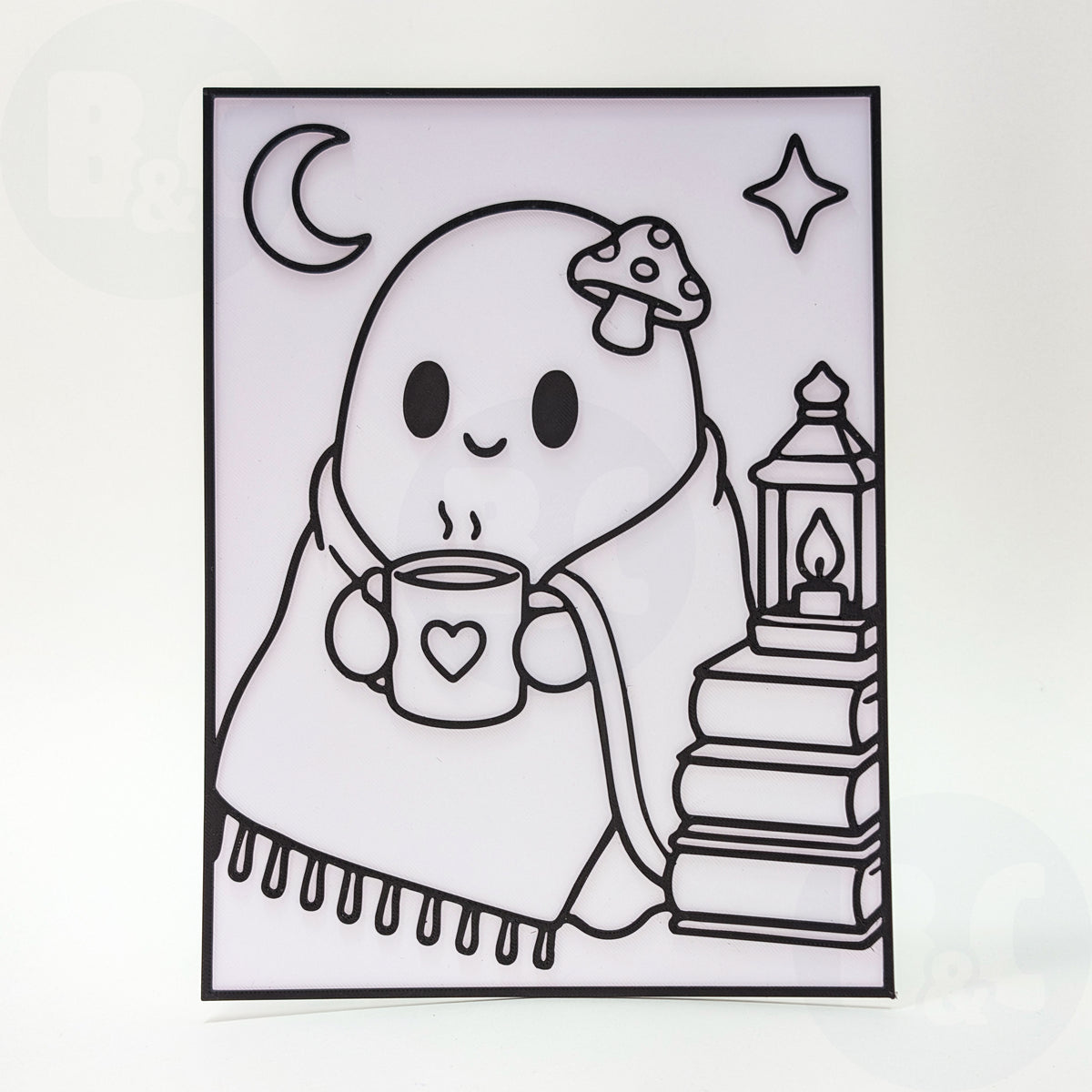 Cozy Coffee Ghostie Glow Pane