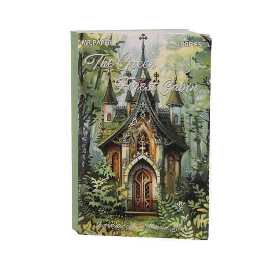 The Green Forest Cabin | Green Mini Magi Book