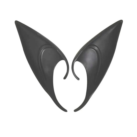 Black High Elf | Soft Latex Elf Ears
