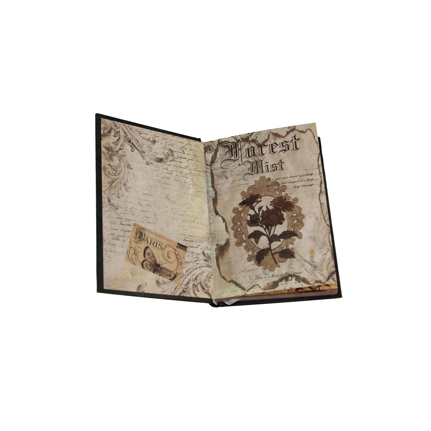 Forest Mist | Green Ornamental Blank Journal