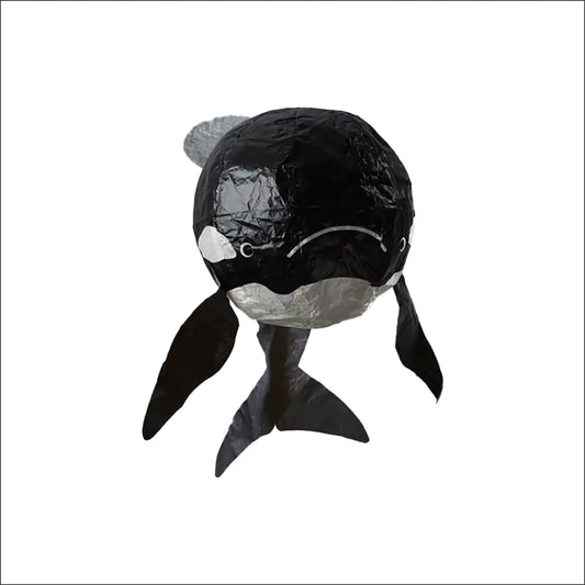 Japanese Paper Balloon | Black (Orca) Whale