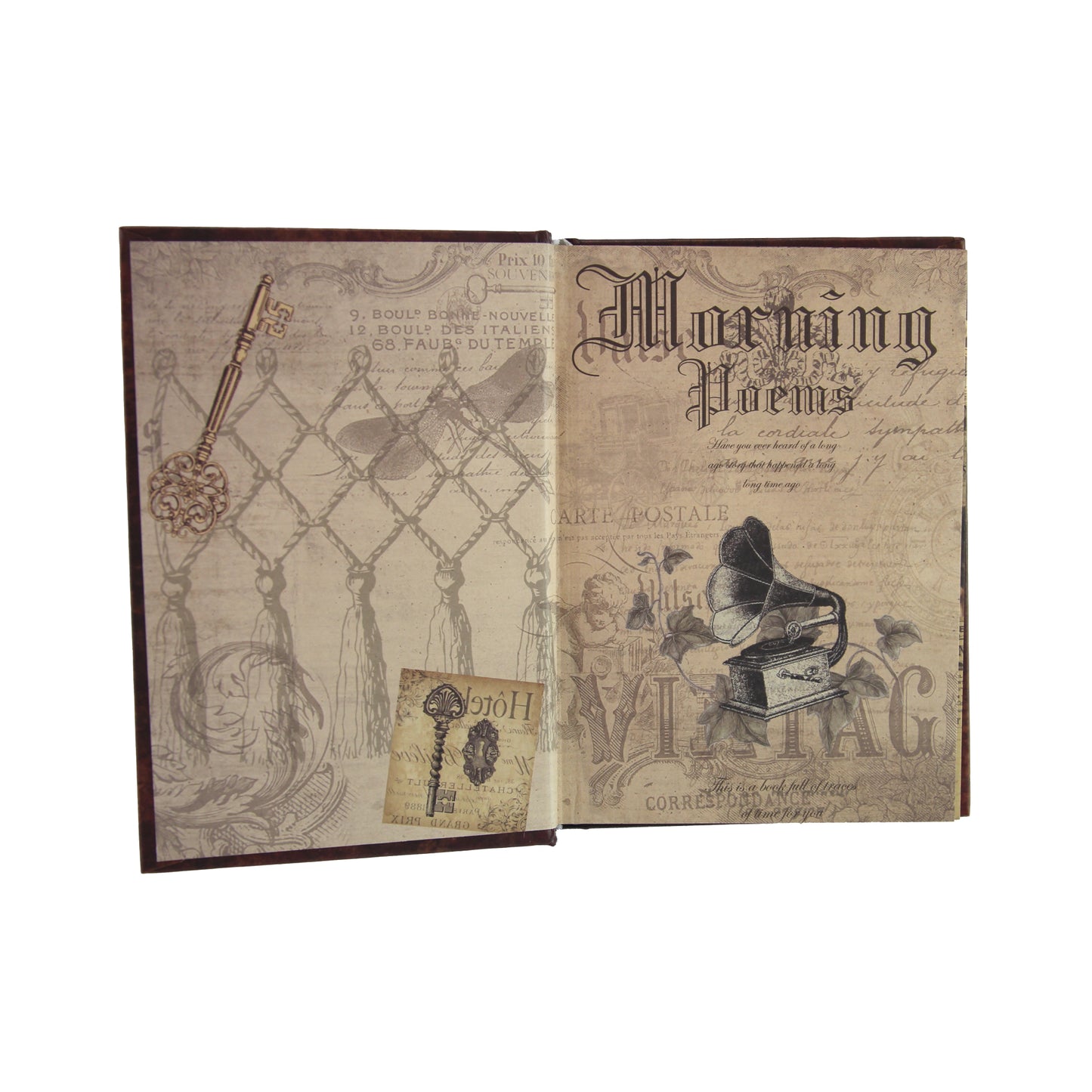 Morning Poems | Red Ornamental Blank Journal