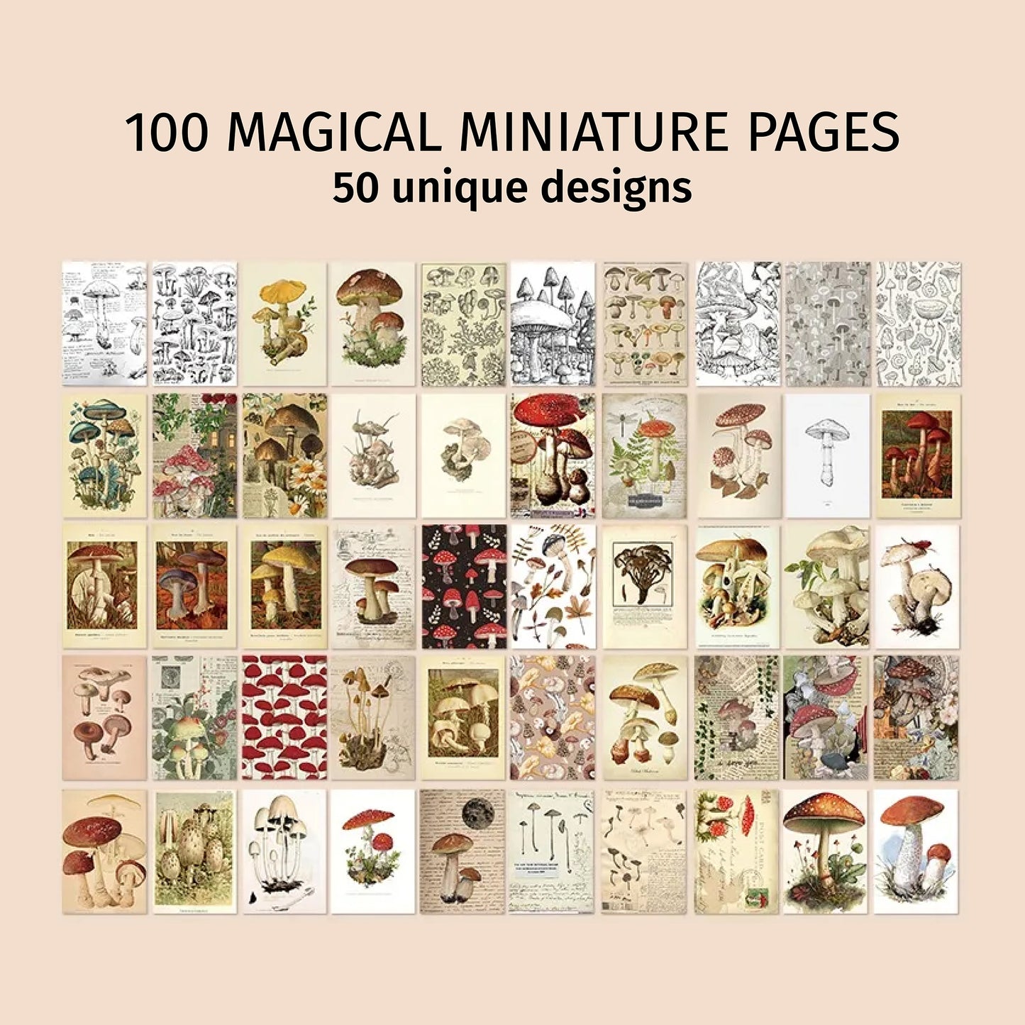 Mushroom | Red Mini Magi Book