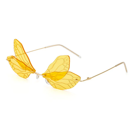 Dragonfly Wing Sunglasses | Yellow