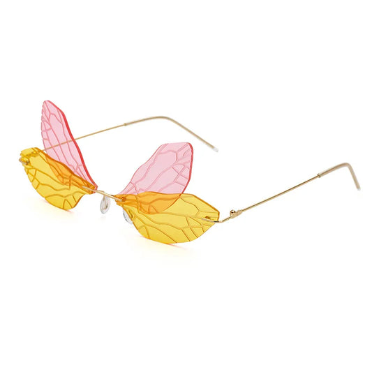 Dragonfly Sunglasses | Pink and Yellow