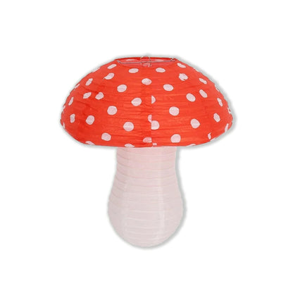 Paper Lantern Shapes: Red Capped White Mushroom