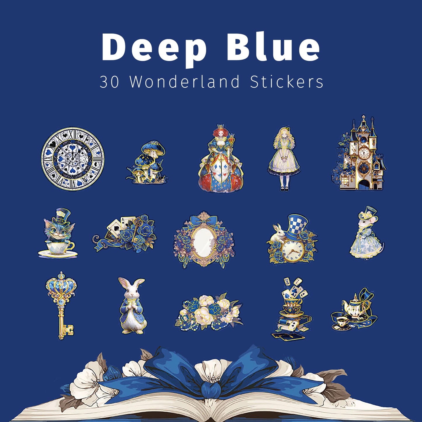 Deep Blue | Blue Wonderland Sticker Pack