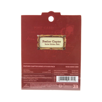 Rose Hand Card | Red Feather Chapter Sticker Pack