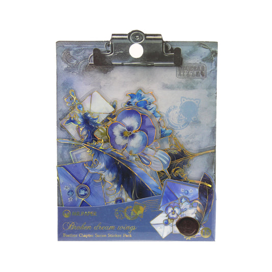Broken Dream Wings | Blue Feather Chapter Sticker Pack