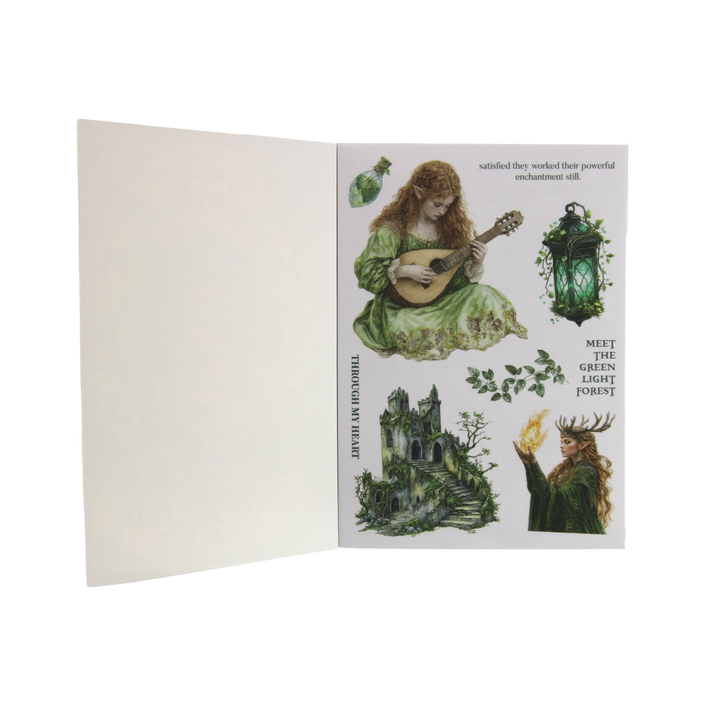 Elf Kingdom | Green Wonderland Romance Sticker Book