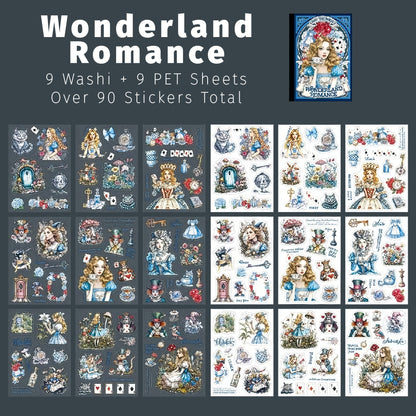 Wonderland Romance | Blue Wonderland Romance Sticker Book