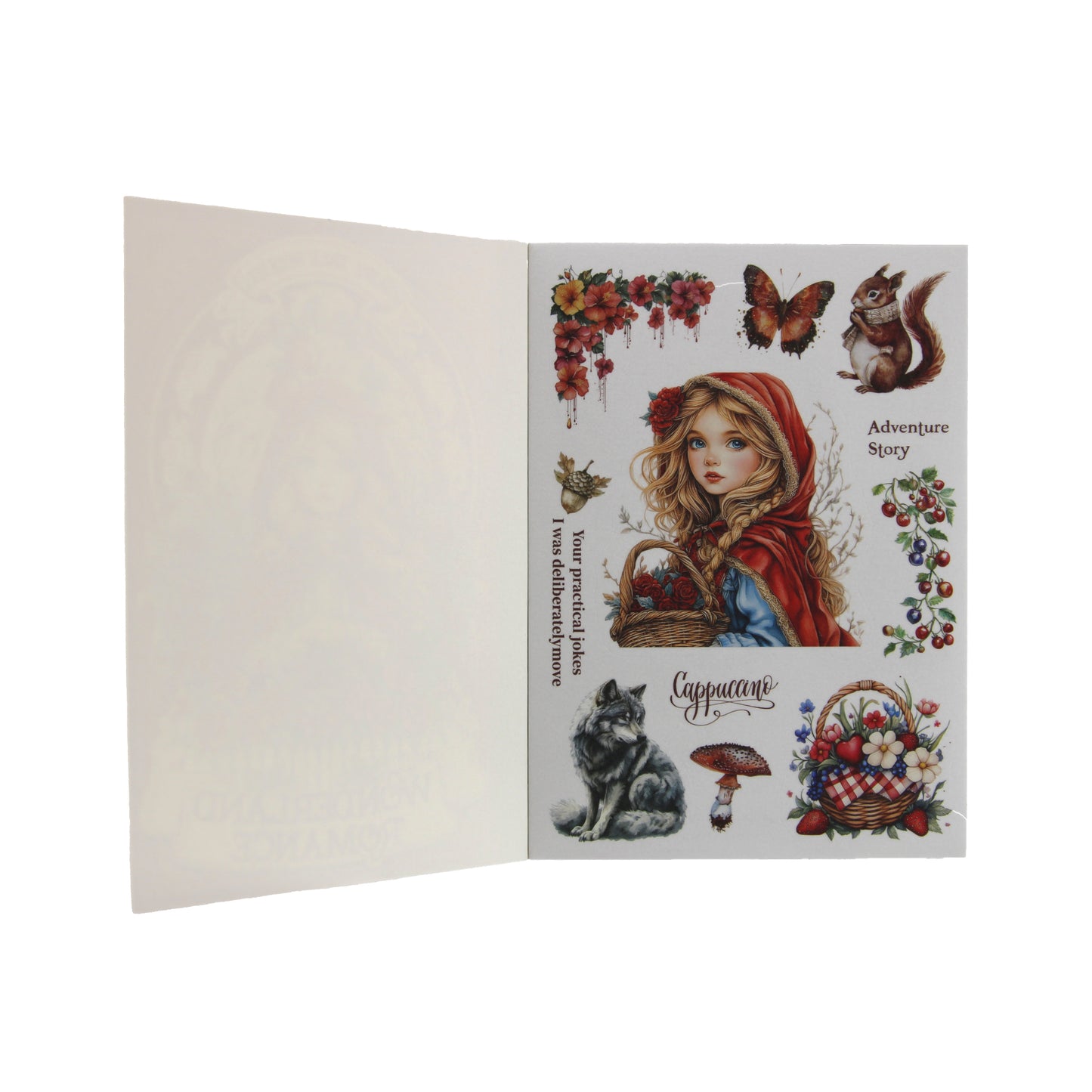 Little Red Riding Hood | Red Wonderland Romance Sticker Book