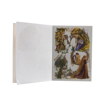 Long-Haired Princess | Tan Wonderland Romance Sticker Book