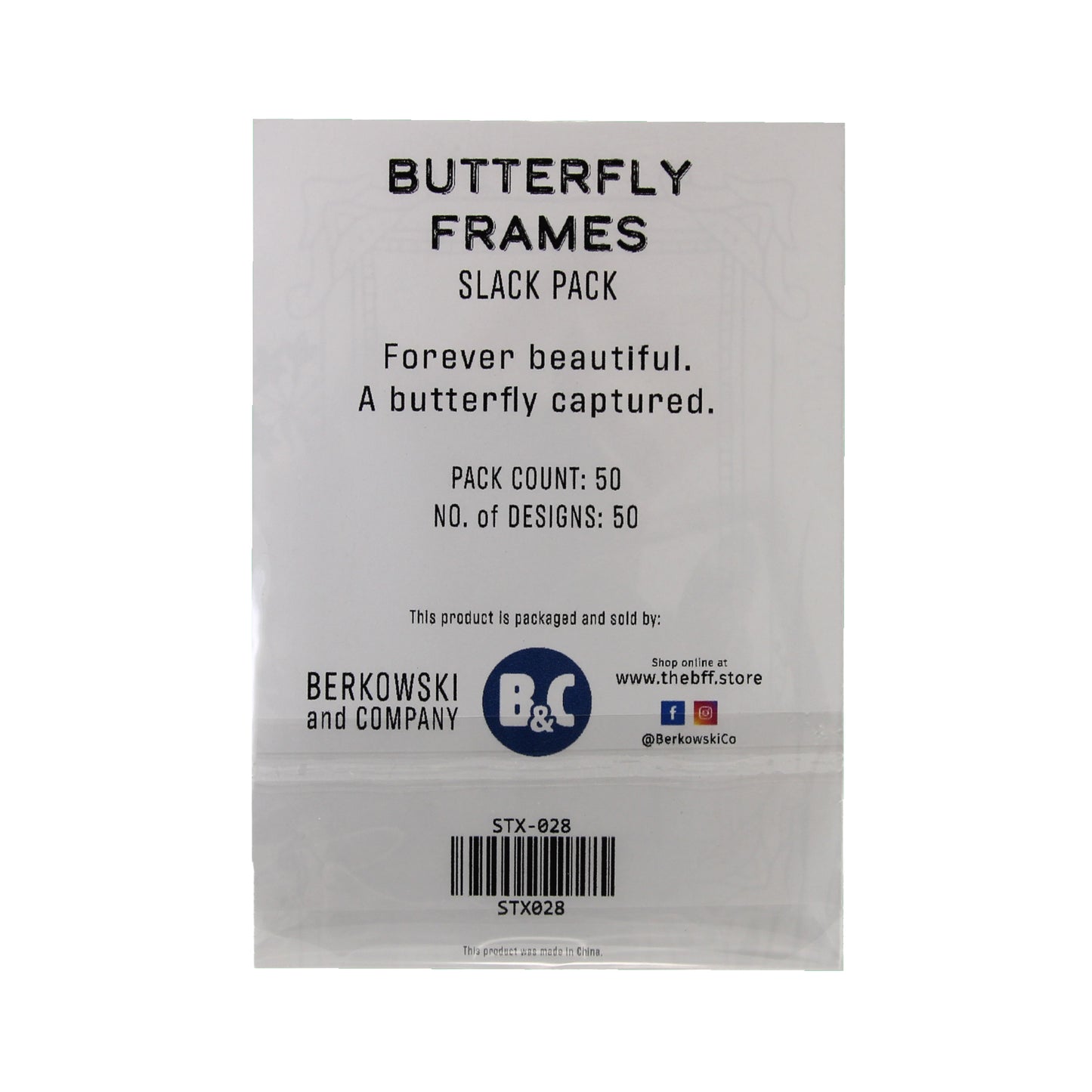 Butterfly Frames | Tan Sticker Slack Pack