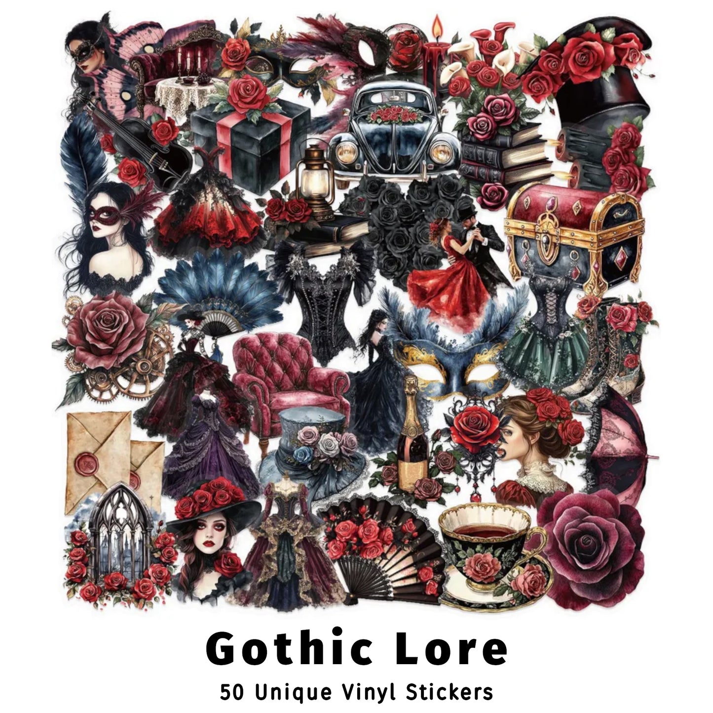 Gothic Lore | Black Sticker Slack Pack