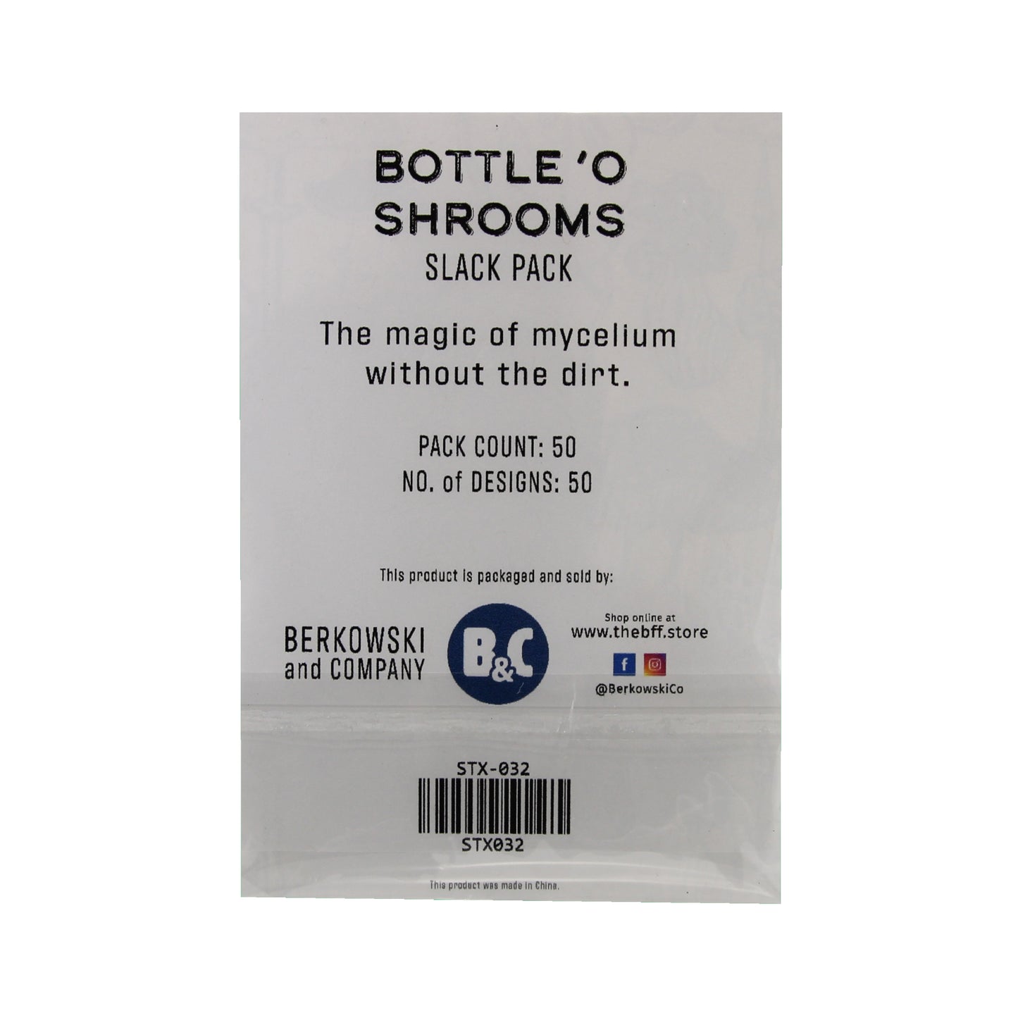 Bottle o Shrooms | Mauve Sticker Slack Pack