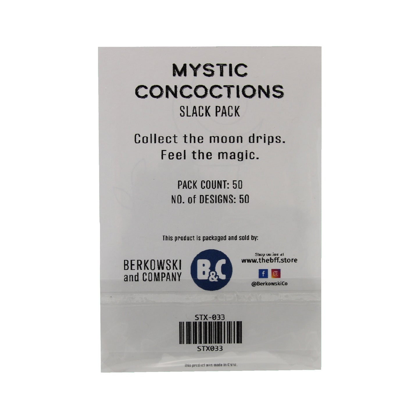 Mystic Concotions | Mauve Sticker Slack Pack