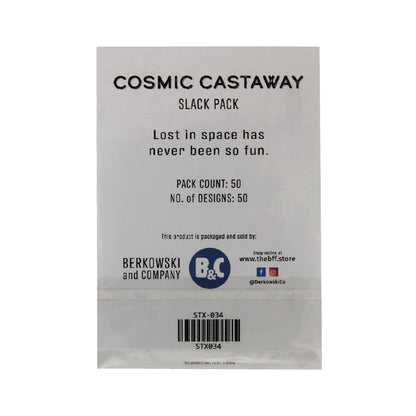 Cosmic Castaway | Black Sticker Slack Pack