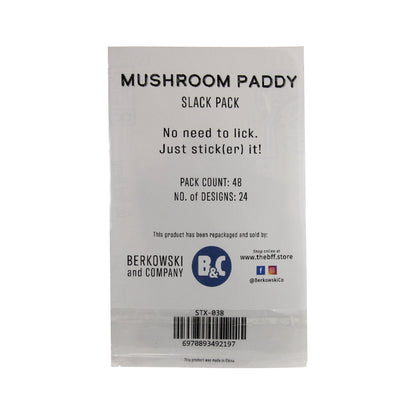 Mushroom Paddy | Red Stamp-Shaped Sticker Slack Pack