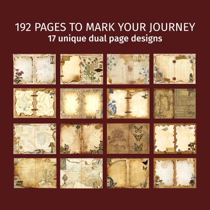 Sunset Glow | Red Ornamental Blank Journal