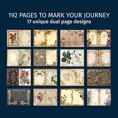 Time Gap | Blue Ornamental Blank Journal