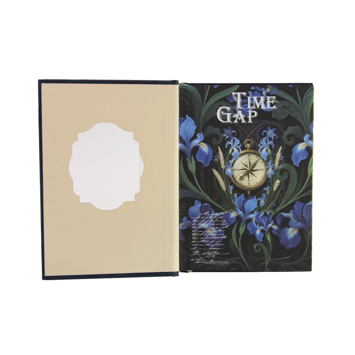 Time Gap | Blue Ornamental Blank Journal