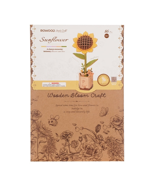Yellow Sunflower | 3D Wood Flower Puzzle