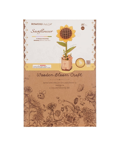 Yellow Sunflower | 3D Wood Flower Puzzle
